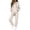 Beige, variant on Womens Track Suits 2 Piece Set with Pockets Drawstring Long Sleeve Half Zip Hooded Sweatshirt & Straight Leg Sweatpants Pants Set Fashion Solid Color Jogging Sweatsuits for Women Blue 2XL
