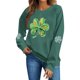 thumbnail image 1 of TaTaai Womens Long Sleeve St Patricks Sweatshirt Crewneck Casual Pullover Holiday Print Fleece Lined Loose Fit Gift, 1 of 6