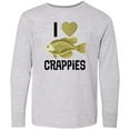 thumbnail image 3 of Inktastic Crappie Fishing I Love Crappies Long Sleeve Youth T-Shirt, 3 of 5