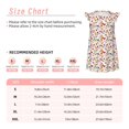 thumbnail image 3 of Rateoe Drink And Cocktail Glasses Pattern Girls Nightgowns Pajamas Dress Knee-Length Sleepwear Flutter Sleeve Dress Kids Home Wear-XX-Large, 3 of 6