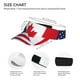 thumbnail image 3 of Balery USA Canada Flag Gorra deportiva con visera ajustable para mujer y hombre (talla única), 3 of 7