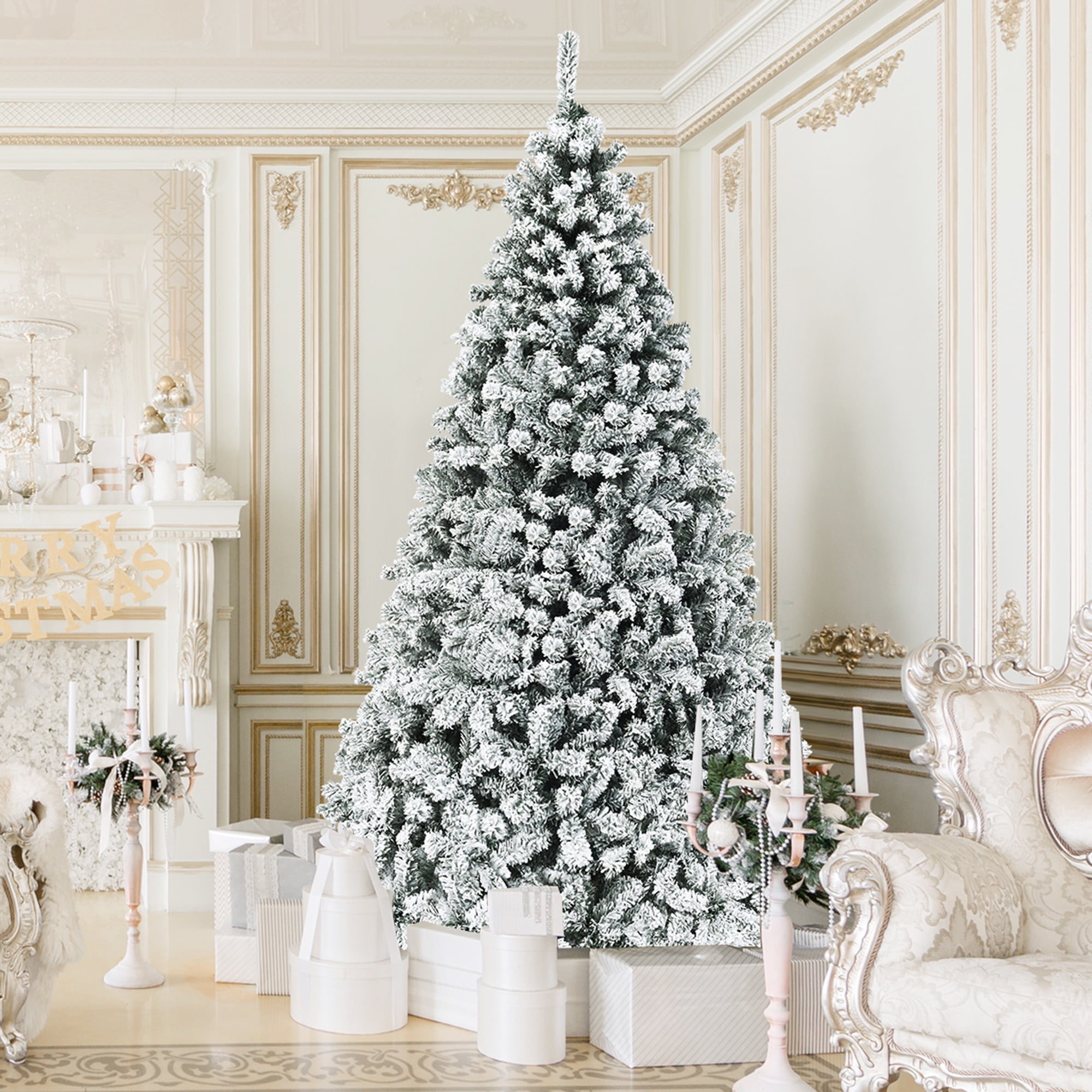 Pre-Lighted Artificial Christmas Tree With 1200 Branch, 43% OFF