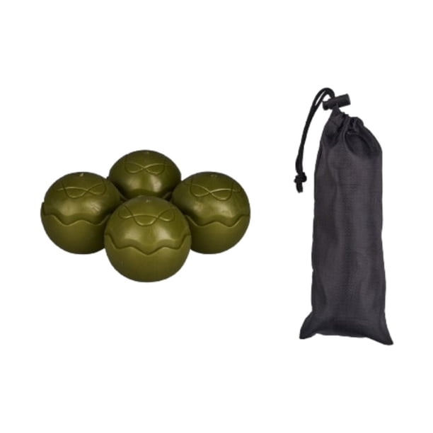 4 fundas de goma para patas de silla de camping, con forma de luna Verde