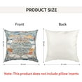thumbnail image 4 of Persian Pillow Cover 18x18 Inches, Blue Throw Pillow Cover Vintage Ethnic Decorative Pillow Cases Home Outdoor Square Pillowcase, 4 of 6