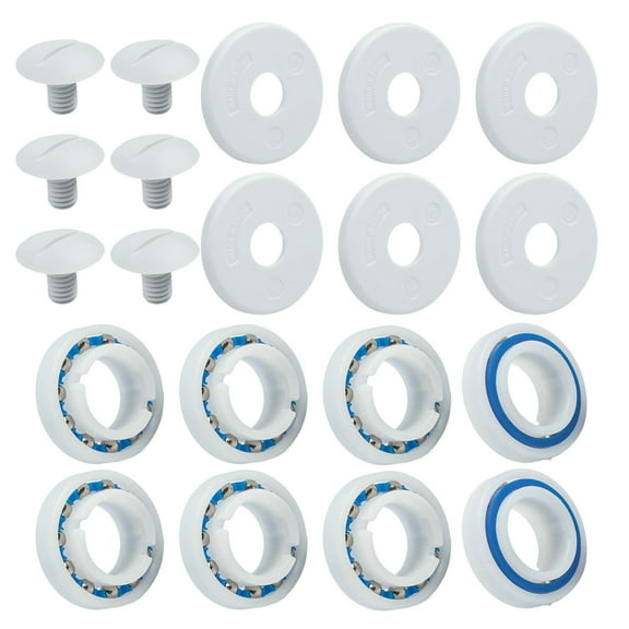 Replacement Wheel Hub Bearings for Polaris 280 180 C60 C55 Pool Cleaner - 20-Piece Rebuild Kit with Bearings, Screws and Washers