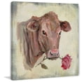thumbnail image 2 of Parvez Taj Romantic Cow Canvas Wall Art, 2 of 5