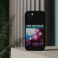 thumbnail image 4 of DistinctInk Tough Case for Apple iPhone 13 MINI (5.4" Screen), Compatible with MagSafe Charging - Life Begins At Night, 4 of 6
