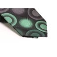 thumbnail image 3 of Van Heusen Men's Neck Tie Green One Geometric Circle Silk   Black One Size, 3 of 3