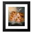 thumbnail image 2 of Sir Joshua Reynolds 15x17 Black Modern Framed Museum Art Print Titled - Heads of Angels; Miss Frances Gordon (1786-1787), 2 of 5