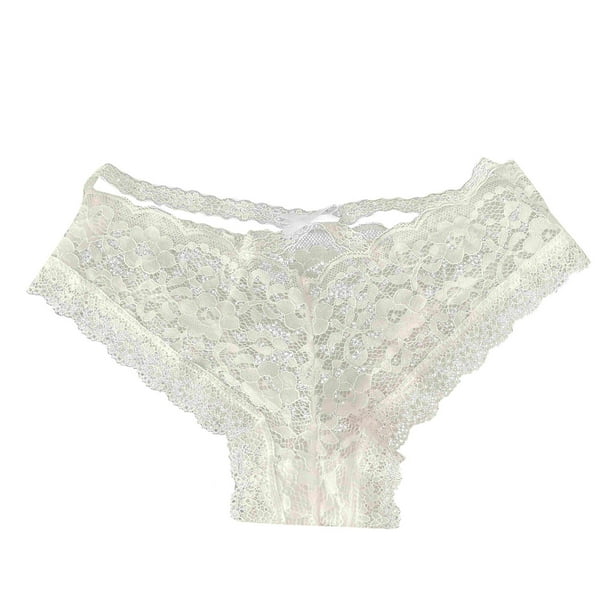 Lolmot Women's Lace Thongs, T Back Low Waist See Through Panties Sexy ...