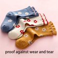 thumbnail image 4 of [Breathable Floral Socks] 5Pairs Youngsters' Breathable & Soft Crew Socks - Fashionable Floral Design, Perfect for Spring/Summer -, 4 of 7