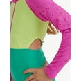 thumbnail image 3 of Justice Girls Long Sleeve Surf Swimsuit, 1-Piece, Sizes XS-XL, 3 of 6