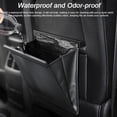thumbnail image 4 of Mistaha Foldable Car Trash Bin with Large Capacity and Waterproof Inner Liner - Stylish Black Hanging Storage Bag for Vehicle - Convenient Seat Back Hook Design, 4 of 6