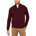 thumbnail image 1 of Nautica Mens Cable Sleeve Pullover Sweater, Red, XX-Large, 1 of 1