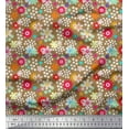 thumbnail image 1 of Soimoi Tissu en Satin Modal Imprimé Floral 1 Yard 42 Pouces de Large, 1 of 1