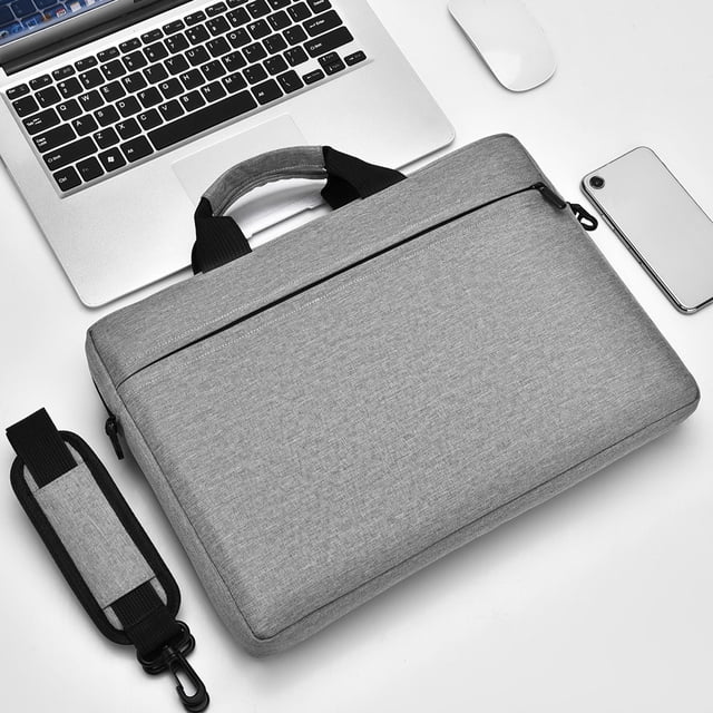 Bolso para computadora portátil, bolso de hombro tipo tote para computadora portátil o tableta de 15,6 pulgadas, elegante maletín informal de tela ligero para negocios, adecuado para varios tipos de c