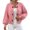 Pink, variant on Women's Oversized Chunky Knit Sweater Long Sleeve Open Front Toggle Button Loose Fit Pullover Top