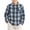 Blue, variant on Boys' Plaid Long Sleeve Shirt Classic Casual Lapel Button Down Shirt Jacket Flannel Chest Pocket Turndown Collar Loose Casual Tops Khaki