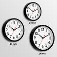 thumbnail image 3 of Reloj de pared DAXSMY de 30 cm, silencioso, no hace tictac, funciona con pilas, 3 of 9