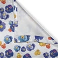 thumbnail image 4 of Ambesonne Flower Valance Pack of 2, Nature Botanic Violet, 54"X12", Dark Blue Orange, 4 of 5