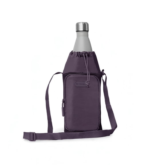 Travelon Pi Gogo Insulated Water Bottle Tote, BlackBerry