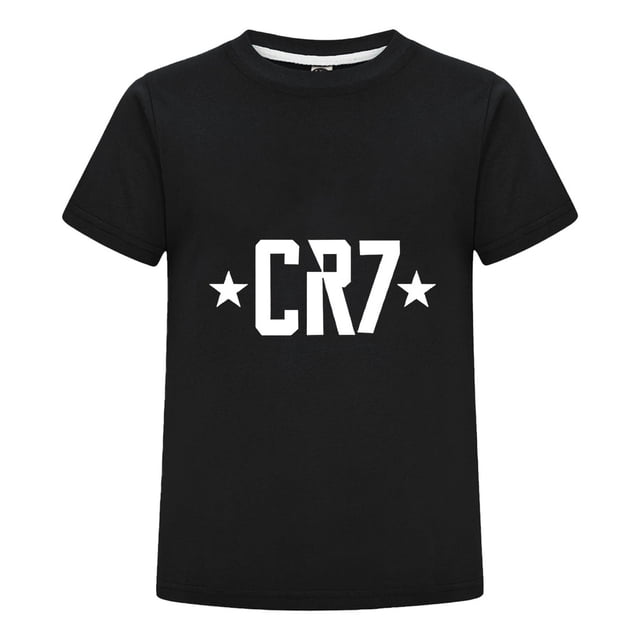 Playera Infantil CR7 Cristiano Ronaldo para Niño Niña | Camiseta Deportiva de Futbol | Estilo Verano con Estampado de Celebración Regalo Ideal para Fans del Futbol