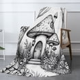 thumbnail image 2 of Joocar Mushroom House Fantasy Throw Blanket For Winter Gift Home Sofa Bed Decoration 40x50 inch, 2 of 5