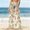 Beige, variant on qelini Bohemian Pants Women High Waist Chiffon Swimsuit Cover Up Holiday Beach Print Casual Pants