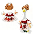 thumbnail image 2 of AZXY Thanksgiving Porch Goose Outfits, 23 Inch Turkey‑Themed Costume for Cement & Plastic Porch Goose Statue, Holiday Goose Clothing for Outdoor Garden Yard Lawn Patio Statue Decoration, 2 of 6