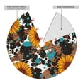 thumbnail image 2 of Lsque Vintage Sunflowes Print Christmas Tree Skirt, Tree Skirt with Ties or Velcro, Perfect for Holiday Decorations, Halloween, and New Year-30", 2 of 7