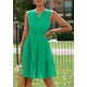 thumbnail image 5 of Vestido PRETTYGARDEN 2025 sin mangas con escote en V y bordado calado verde XL, 5 of 8
