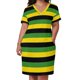 thumbnail image 3 of Vestido holgado con bolsillos y rayas de la bandera de Jamaica, vestidos de fiesta para mujer, vestidos de mujer, ropa de verano para mujer, 3 of 7