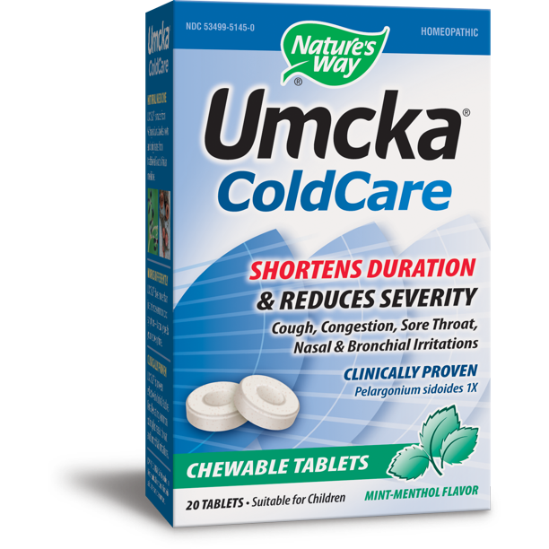 Nature�s Way Umcka Cold Care Tablets, Mint, 20 Ct