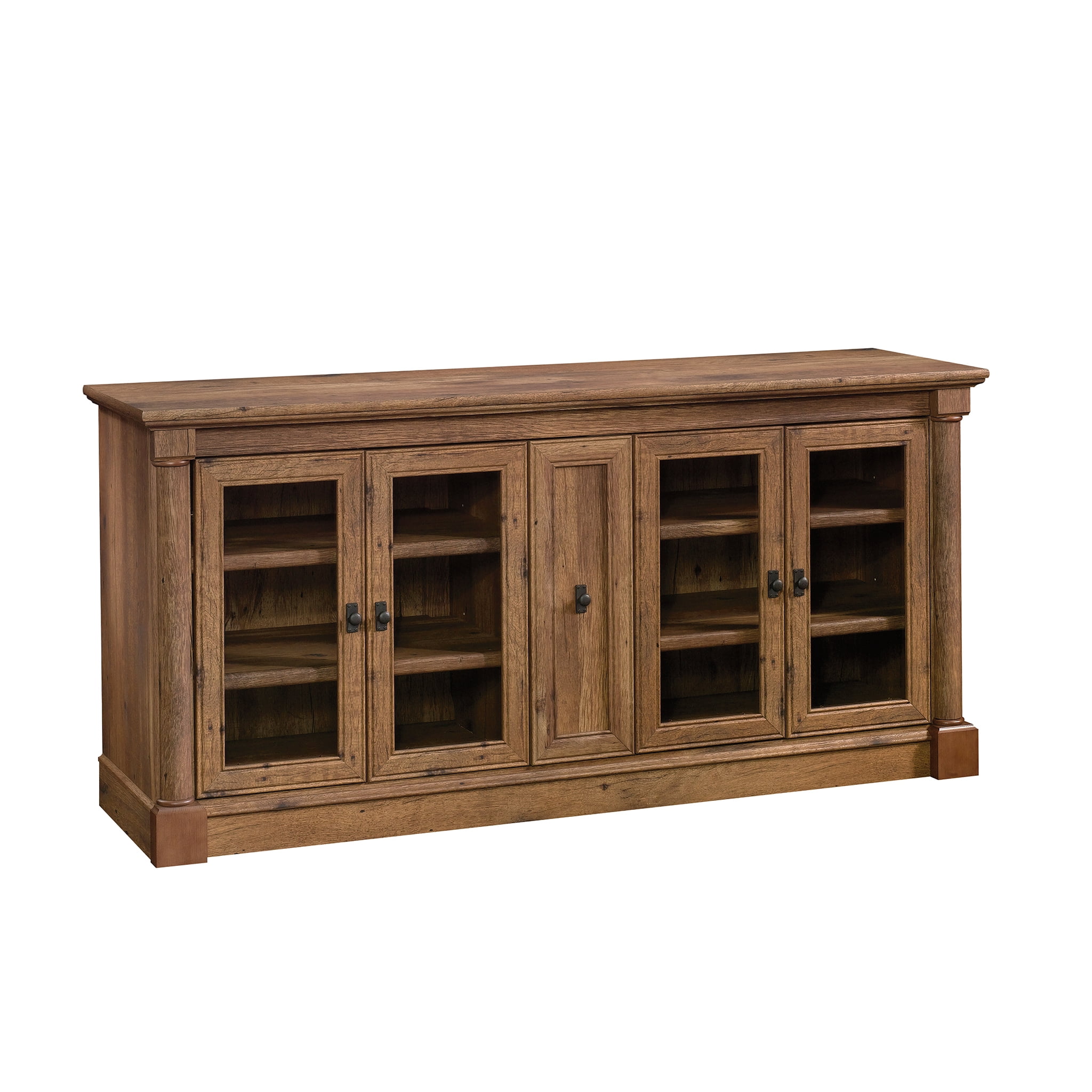 Sauder Palladia TV Stand for TVs up to 70", Vintage Oak Finish
