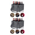 thumbnail image 4 of Justharion Porte-Bouteille de Vin Universel en Feutre Durable et Anti-Rayures pour Amateurs de Vin Rouge Rouge Champagne 2 Emplacements 2Ensemble, 4 of 6