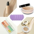thumbnail image 3 of Unique Bargains 5 Pcs Heart-Shaped Face Makeup Sponge for Travel Purple Hydrophilic Polyurethane, 3 of 6