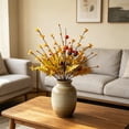 thumbnail image 5 of Dongrere 1 Pc Artificial Fall Floral Pick, Faux Autumn Harvest Maple Leaf, Fake Acorn Pumpkin Berry Branch for Vase Home Farmhouse Thanksgiving Table Decor, 16.5 Inch, 5 of 6