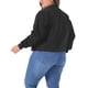 thumbnail image 3 of Chaqueta Plus Size Agnes Orinda para Mujeres, de Manga Larga, con Botones, Casual, con Bolsillos, Negra, 3X, 3 of 5