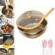 thumbnail image 1 of Sartén profunda antiadherente de aleación de titanio de 30 cm con tapa y vaporera | Utensilios de cocina multiusos para freír, saltear y guisar | Compatible con inducción y fácil de limpiar, 1 of 8