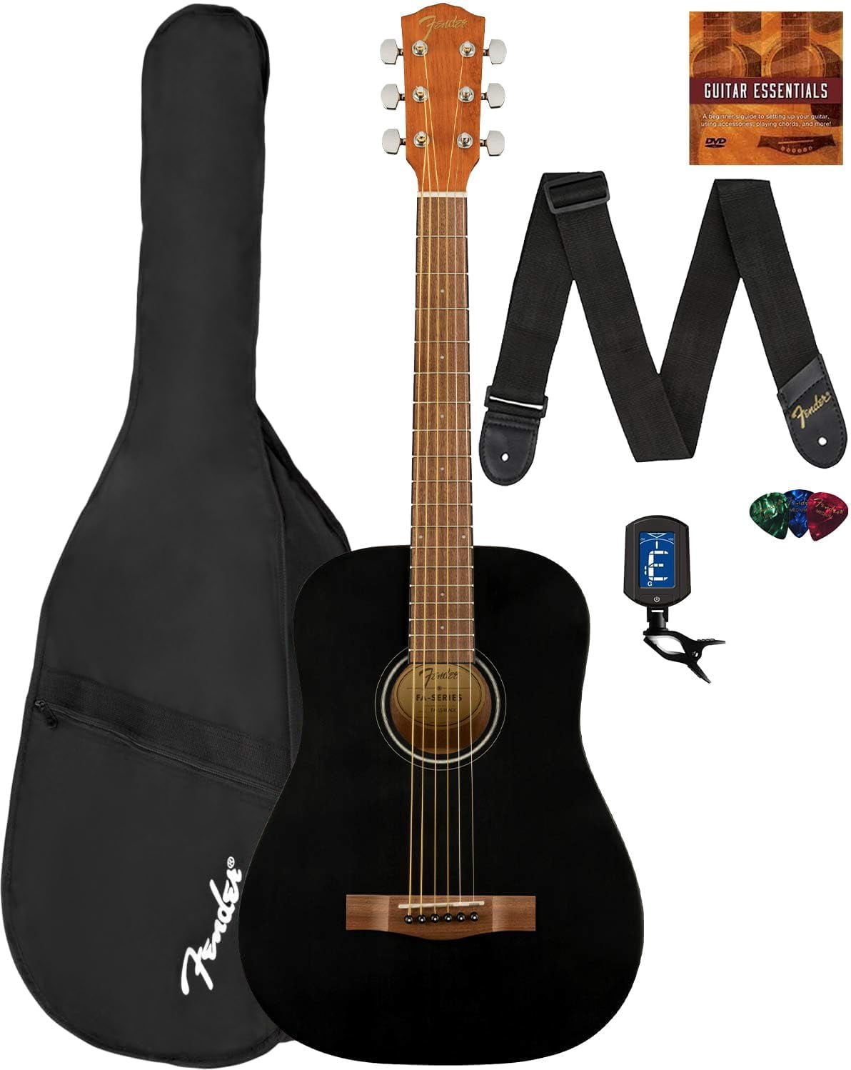 Pyle Kit Chitarra Acustica Per Mancini - 3/4 Junior, Principiante, Lucido Naturale