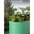 thumbnail image 6 of Riedhoff 2 Pack Raised Garden Bed Outdoor, 8x2x2 ft Large Metal Planter Box for Flower,Green, 6 of 7