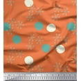 thumbnail image 1 of Soimoi Moss Georgette Fabric Geometric & Polka Dots Print Sewing Fabric Yard 42 Inch Wide, 1 of 3