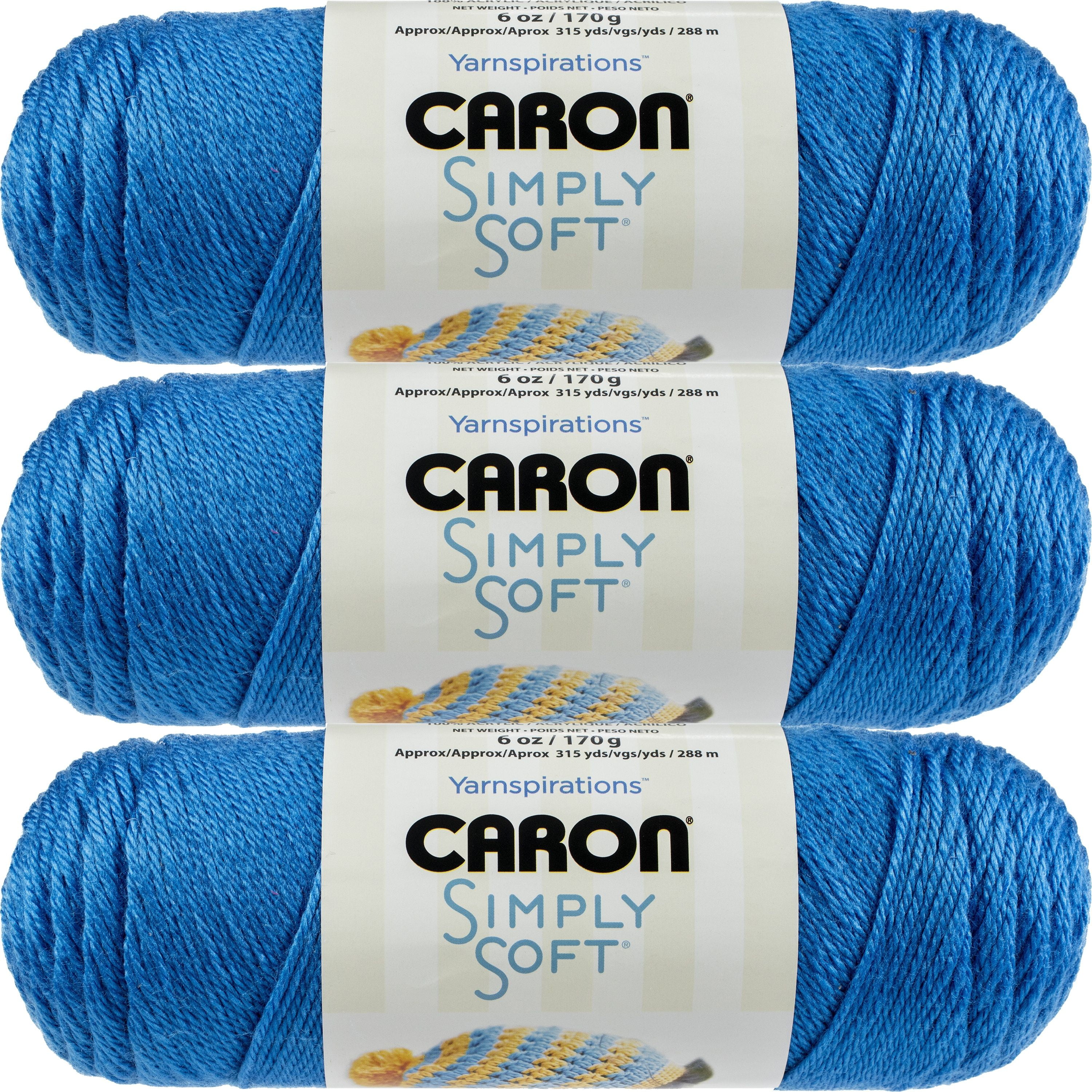 Caron Simply Soft Solids YarnColbalt Blue, Multipack Of 3