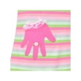thumbnail image 4 of Robe T-shirt Fille Coton Poche Main Anneau 3D Rayure Manches Courtes 7 Ans, 4 of 5