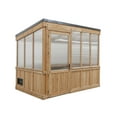 thumbnail image 2 of Backyard Discovery Willow 9' x 6' Cedar Wood and Polycarbonate Greenhouse Kit, PowerPort, 2 of 16