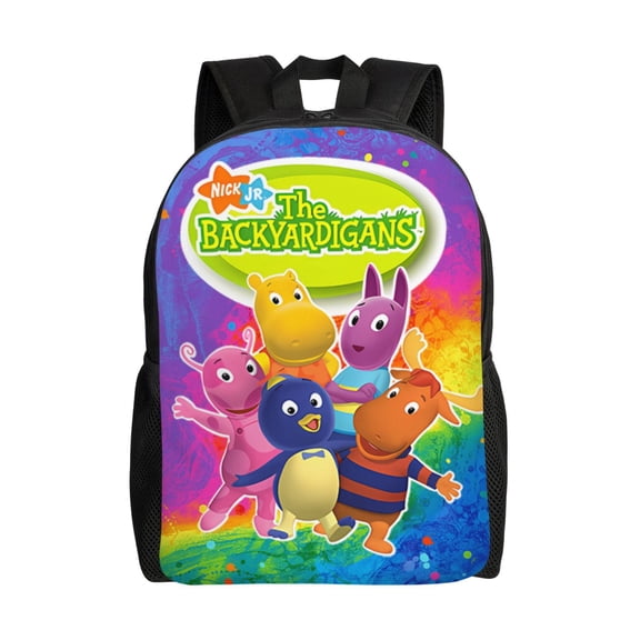 The Cartoon Back-yardigans Backpack,3d Print Laptop Backpack Lightweight Casual Daypack Bookbag Multi-Function Travel Backpack
