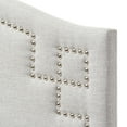 thumbnail image 2 of Skyline Decor Grayish Beige Fabric Upholstered Twin Size Headboard, 2 of 3