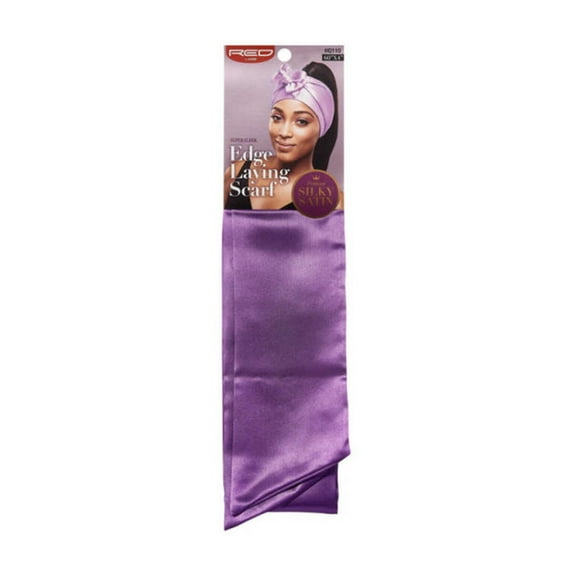 Red by Kiss Edge Laying Silky Satin Scarf 4 PACK (Black,Purple,Gold,Beige)