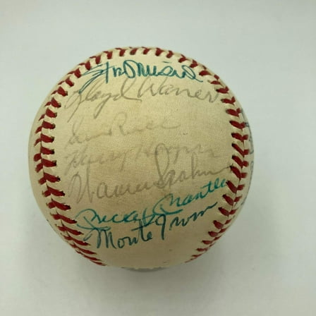 Mickey Mantle 1974 Hall Of Fame Induction Multi Signed Baseball JSA COA