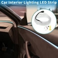 thumbnail image 2 of Unique Bargains 3 Meter EL Wire Cable LED Glow String Light Car Lighting Strip Flexible Neon Light for Car Decoration Wiring Driver(12v) Ice Blue, 2 of 7
